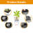 Modern Farmhouse Faux Rattan Planters with Auto Watering System and Weather Resistance-118702596