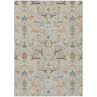 Machine Washable Indoor/Outdoor Boruta ACN2250 Global Rug
