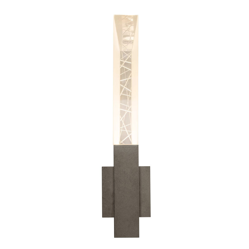 Refraction 7-Light Outdoor Flush Mount, 35.7" H x 5" W x 4" D, Coastal White