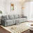 Dodington Classic Comfort Loveseat - Contemporary Modular Fabric Sectional for Small Spaces-1002140843-971810790