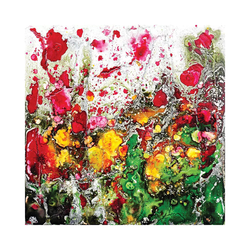 Poppies And Friends by Donatella Marraoni - Painting on Canvas, 45.72cm H x 45.72cm W x 1.91cm D, Wrapped Canvas