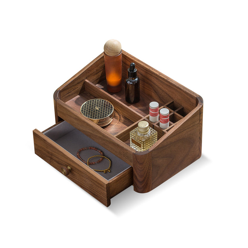 Organisateur de maquillage pour coiffeuse, organisateur de comptoir avec tiroirs