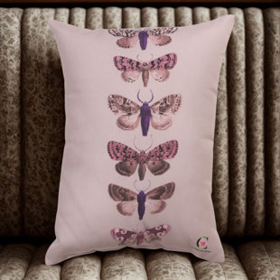 American-Made Butterfly Toile Throw Pillow