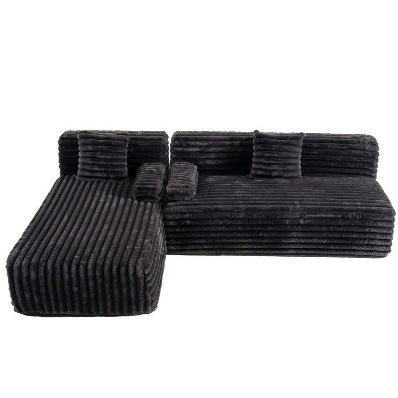 Canapé modulaire Cloud, Noir