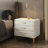 Elegant Velvet Upholstered Nightstand With Gold Legs-12514483