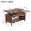 Table basse de 41,7 po avec espace de rangement et support-117529210
