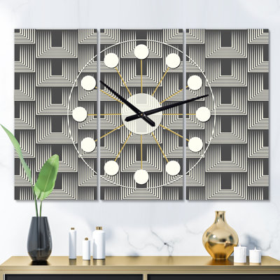 Horloge murale surdimensionnée mimimal i Mid-Century