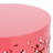 Large Coral Outdoor Metal Table With Powder-Coated Iron Frame Side Structure-1010920901