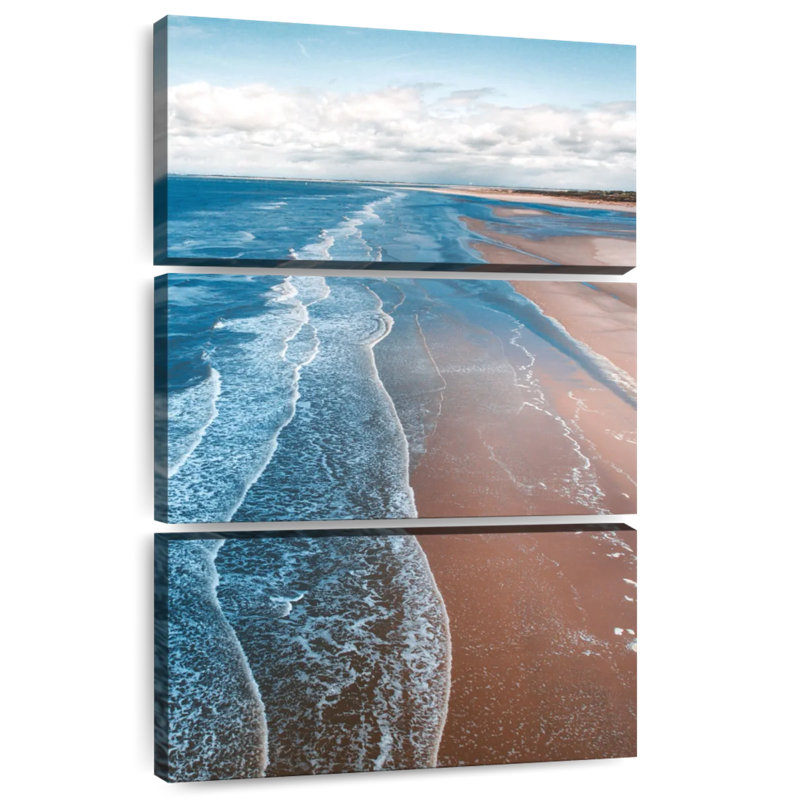 Gillard aigue-marine vagues, H 32 po x l 20 po