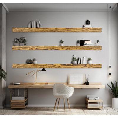 3 Piece Oak Floating Shelf