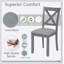 Ensemble de chaises de salle à manger élégantes pour 4 avec sièges rembourrés, dossiers confortables et fabrication robuste pour un décor moderne et traditionnel.-1850504715