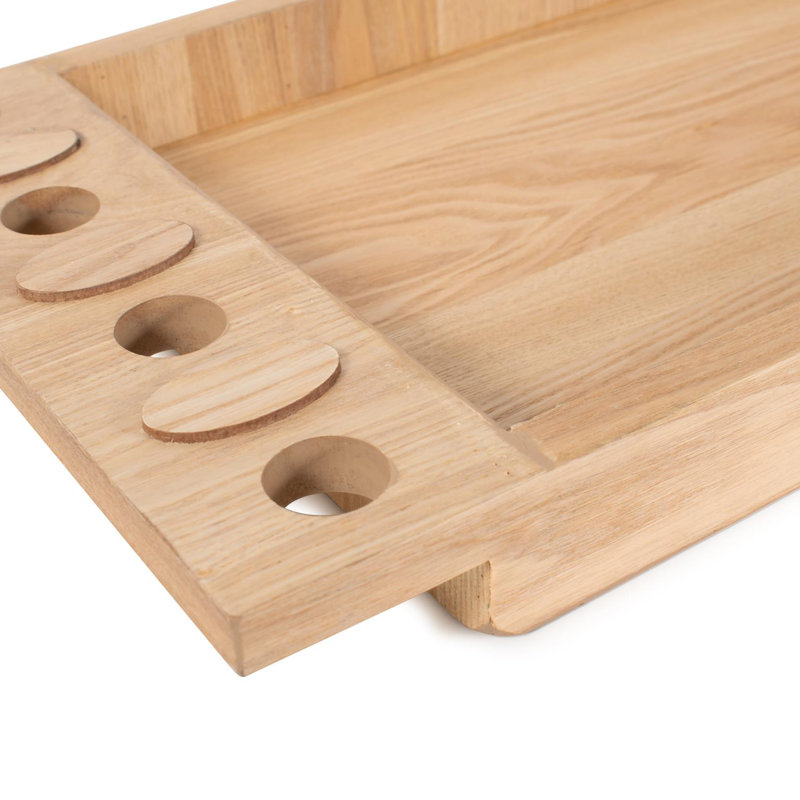 Hanneman Winfield Rectangular Wooden Serving Tray