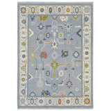 Odette Hand Knotted Wool Trellis Area Rug