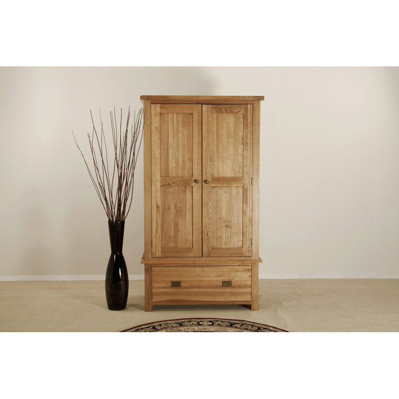 2 Door Solid Wood Wardrobe