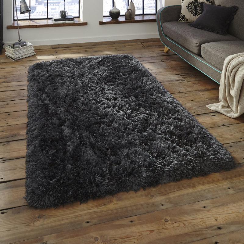 Polar area rug Hand Tufted Rectangle Charcoal, Rectangle 120 x 170cm