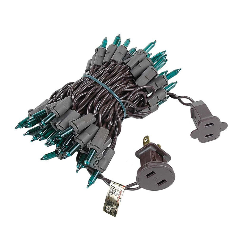 Mini-chaîne pour l’extérieur 11'50 ampoules Pirtle, vert, Brun
