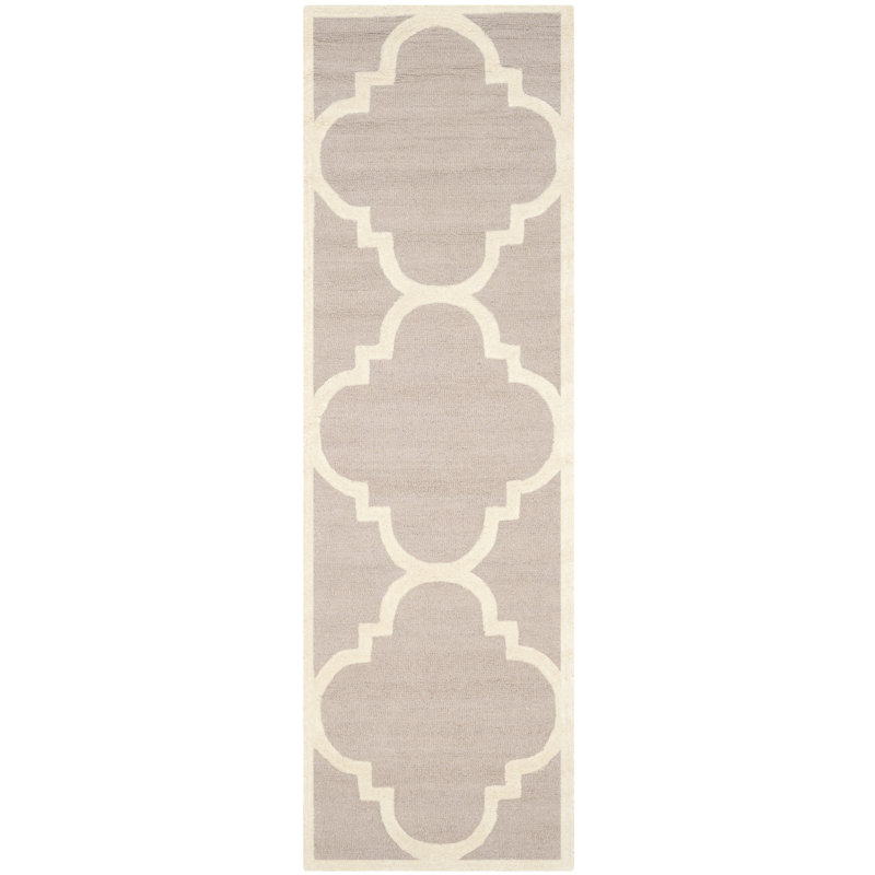 Tapis en laine touffeté à la main Cannen, Tapis de couloir 2 pi 6 po x 12 pi