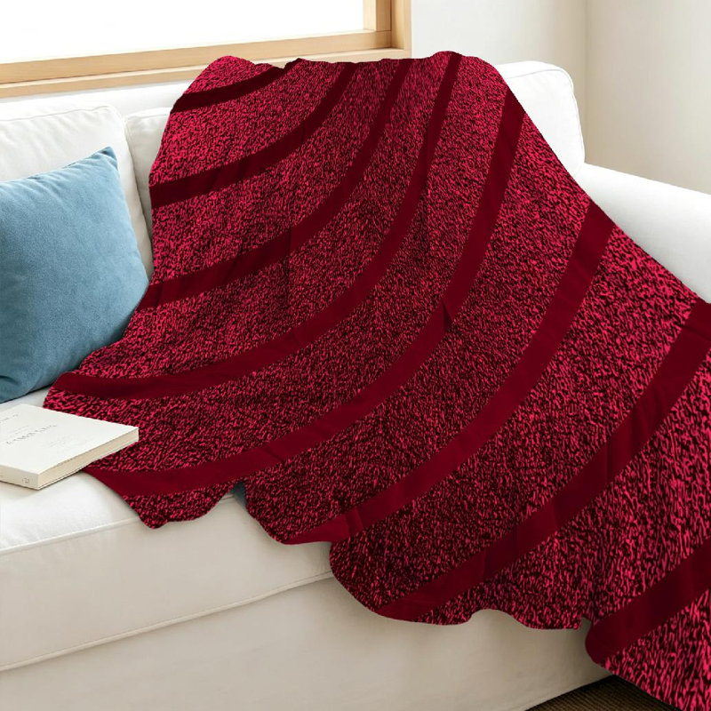 Machine Printed Throw Blanket, Throw 40" x 50"