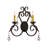 Iron Candle Wall Light