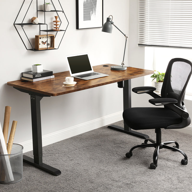 Bureau debout à hauteur ajustable Steyning, Noir