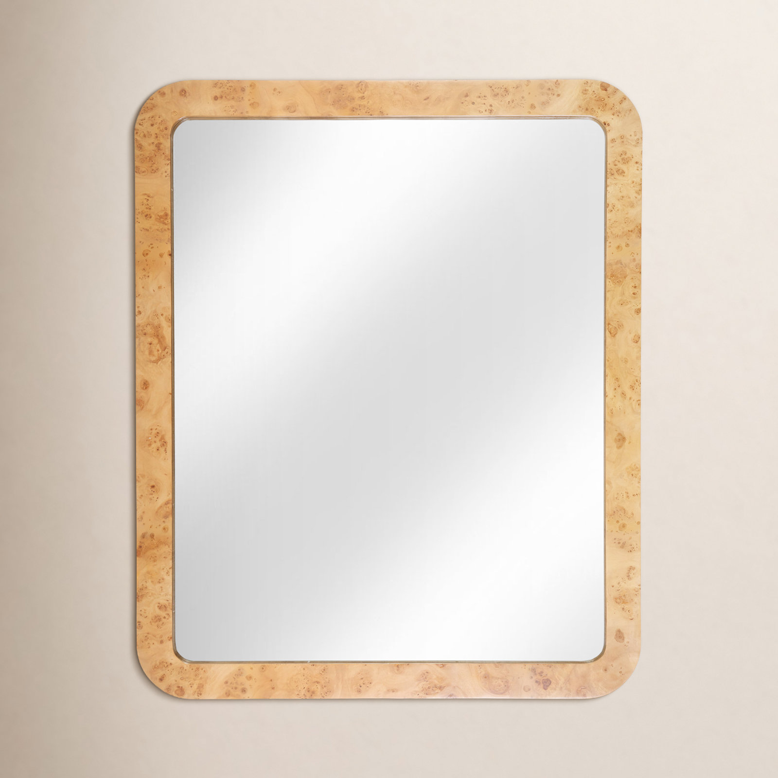 Cora 44" Burl Wood Wall Mirror