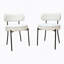 Ensemble de 4 chaises blanches, style Mid-Century-229005786