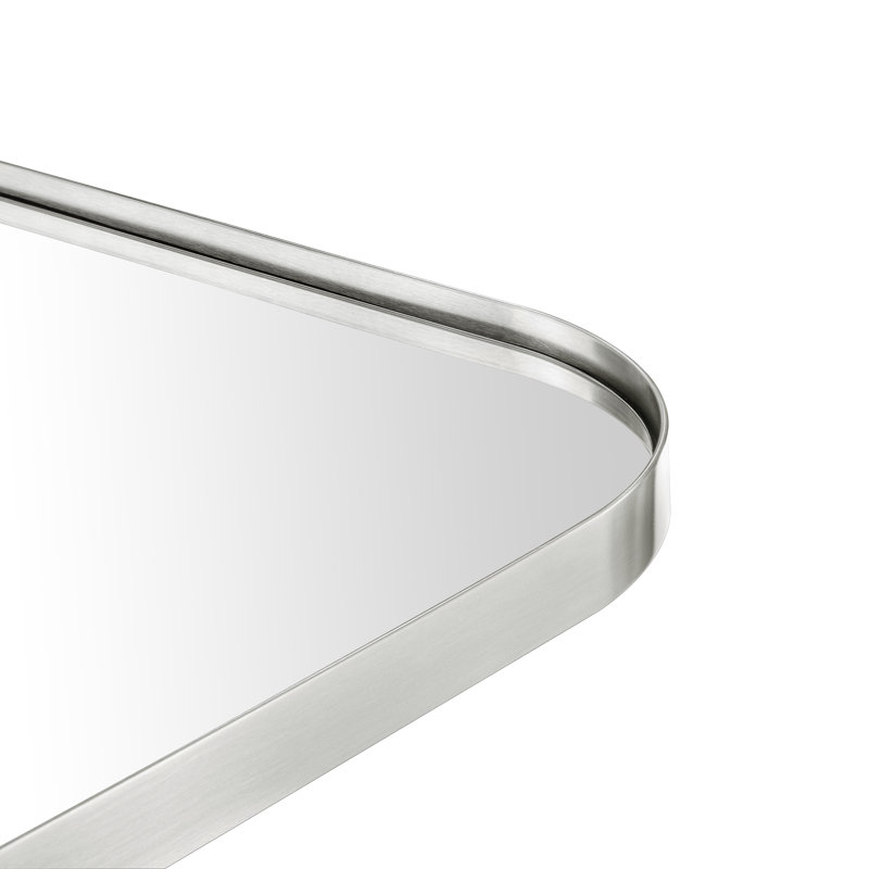 Miroir de salle de bain Kengston, Nickel brossé, 40 po x 30 po