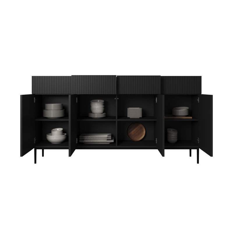 Albhie 200cm Sideboard, Black