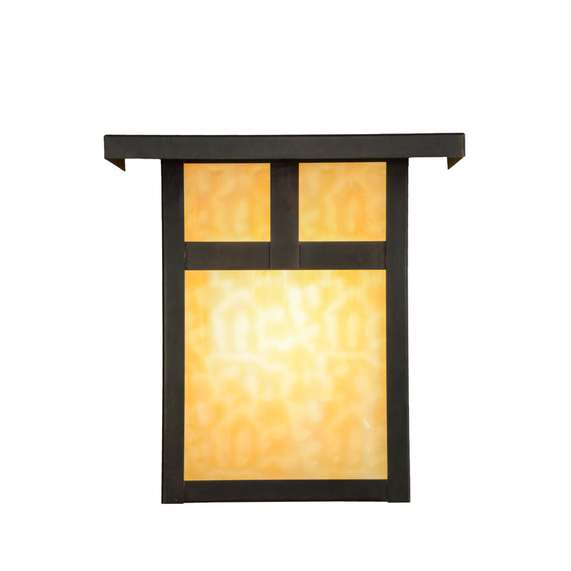 Hyde Park "T" Mission 1 - Light Outdoor Wall Lantern, 12.5" H x 12" W x 9" D