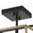 3-Matte black dimmable iron Flush mount light