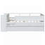 Lit de jour simple multifonctionnel avec tiroirs, lit gigogne, tête de lit, tables et station de charge USB pour des espaces de vie polyvalents-572664779