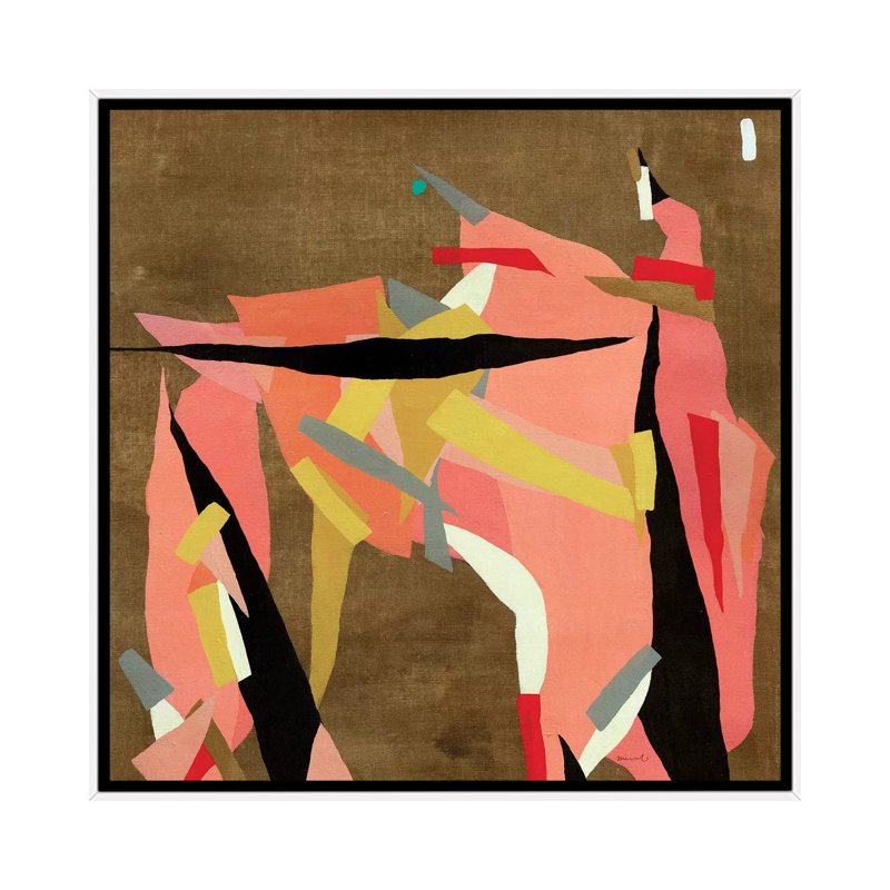 Toro - Painting on Canvas, White Framed, 93.98 cm H x 93.98 cm W