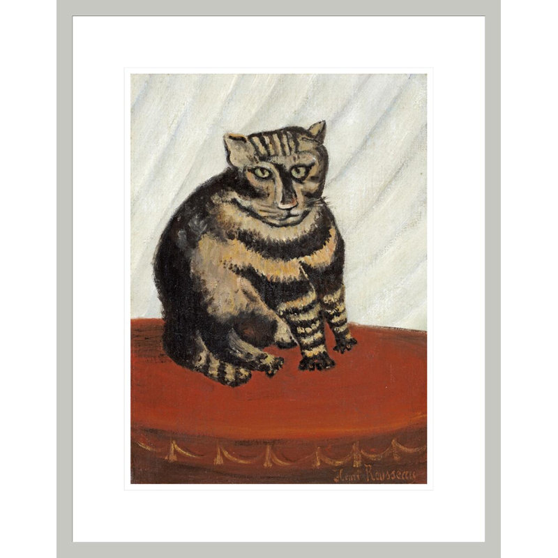 «The Tabby» par Henri Rousseau, impression giclée sur cadre, H 21,75 po x l 17,3 po