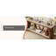 Console de style campagnard extra long de 70,9 po, canapé d'entrée étroit à 2 niveaux avec tablettes de rangement, table d'appoint rustique industrielle pour le salon, le couloir, le vestibule, le canapé derrière - finition brune