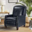 Fauteuil inclinable manuel en cuir véritable Glen Ellyn-1290649080