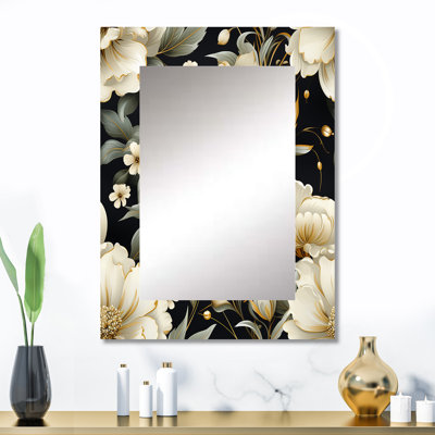 Contemporary Victorian Motifs Victorian Pattern - Floral Mirror Wall Decor