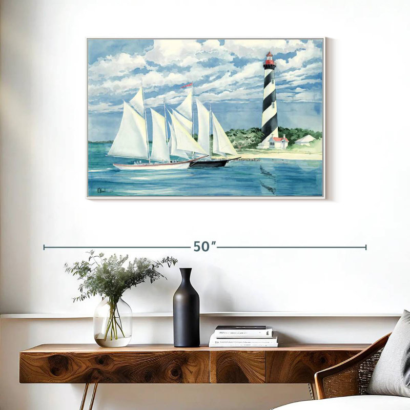 Passer la lumière, Cadre flottant blanc, 37 po x 25 po