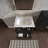 Single Bathroom Vanity with Integrated Sink Top-992115735
