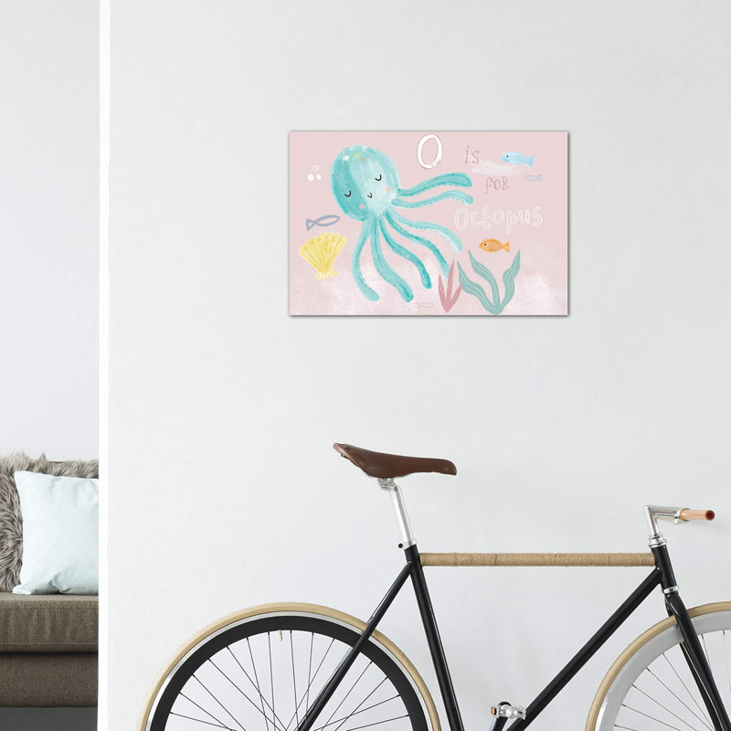 «Everyday Under the Sea II» par Lisa Barlow - impression d'art graphique, H 18 po x l 26 po x P 1,5 po, Toile tendue