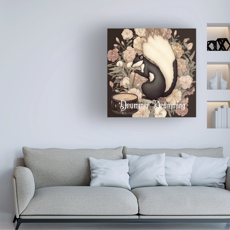 Art sur toile «Bachelor Drummers», H 14 po x l 14 po