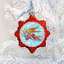 4'' Handmade Glass Holiday Shaped Ornament