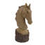 Raphael HORSE HEAD 36cm Carved Wood Effect