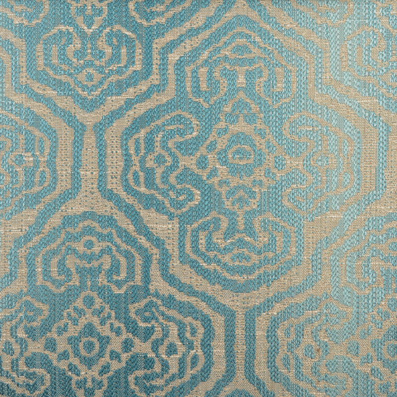 Laura Kirar Tortoise Fabric, Aegean