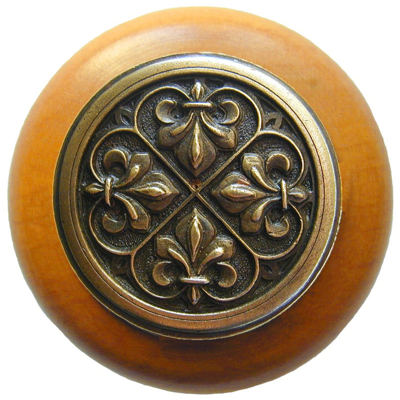 Olde World Mushroom Knob, Antique Brass