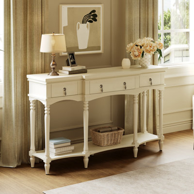 Console 58 "avec tiroirs et tablette inférieure