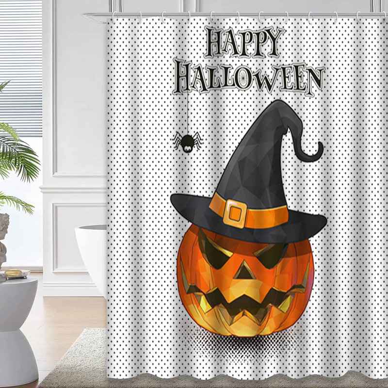 Rideau de douche Jack Lantern Witch, L 72 po x l 84 po
