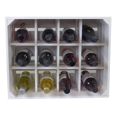 Santel Floor Wine Bottle Rack Flamed