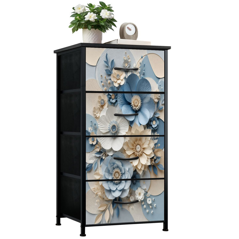 Commode de rangement verticale 4 tiroirs