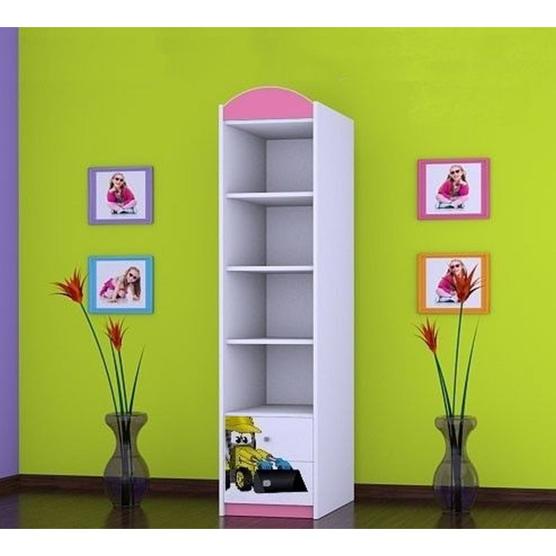 Kiro 1 Door Wardrobe, Pink