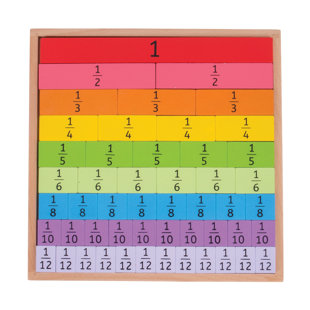 Wooden Fractions Tray